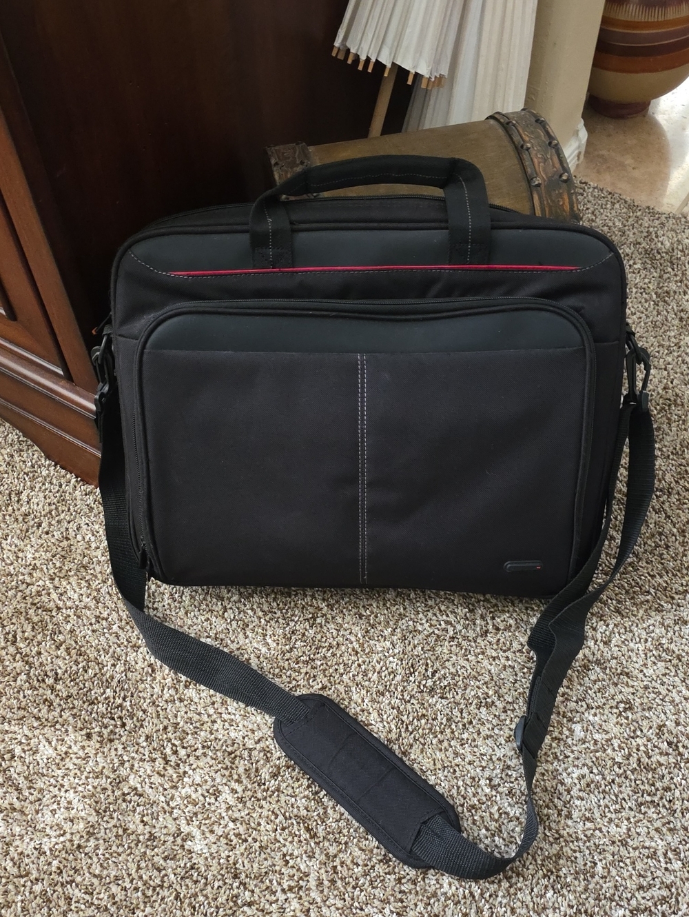 Laptop Briefcase with Red Trim